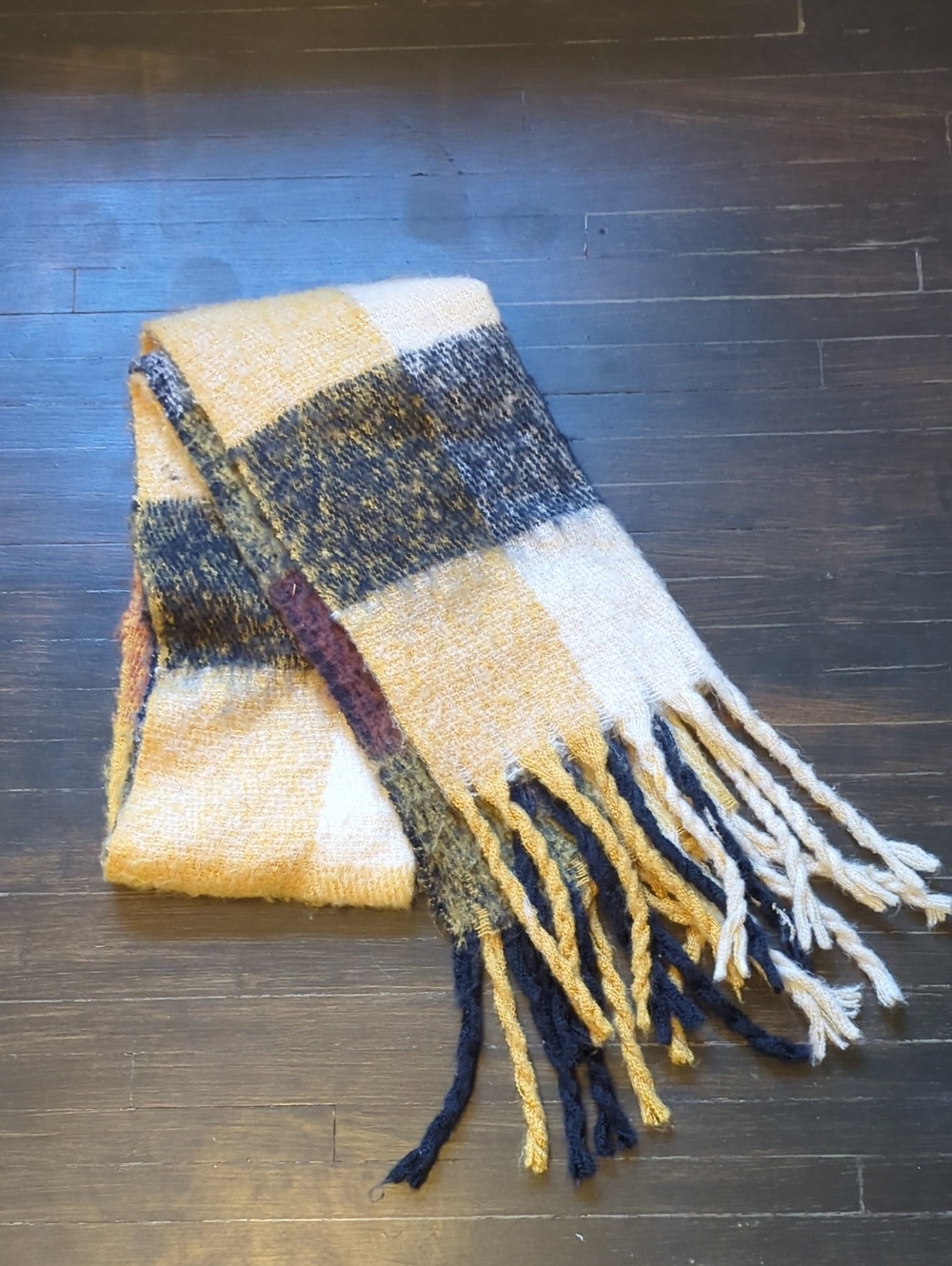 Large Plaid Scarf